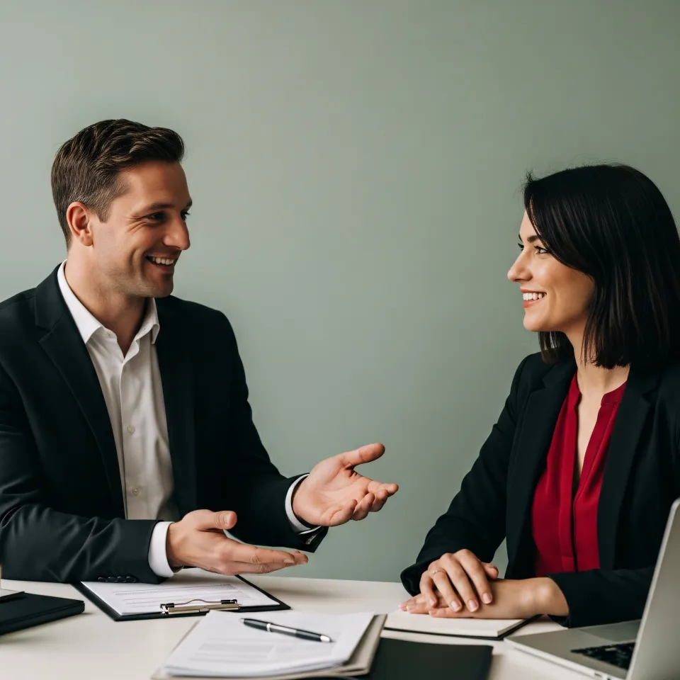 Cliente satisfeito dando feedback positivo